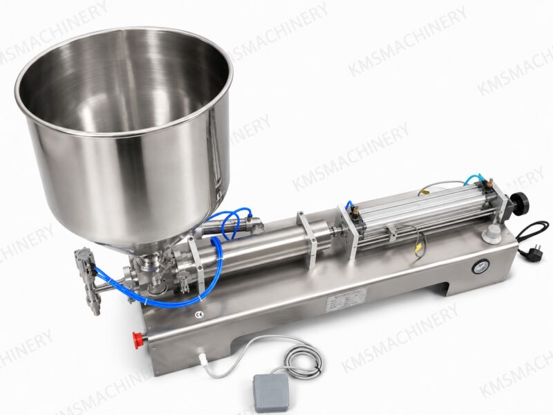 เครื่องบรรจุของเหลวกึ่งอัตโนมัติ กรวย 1 หัว 100-1000ml รุ่น G1WGD-1000