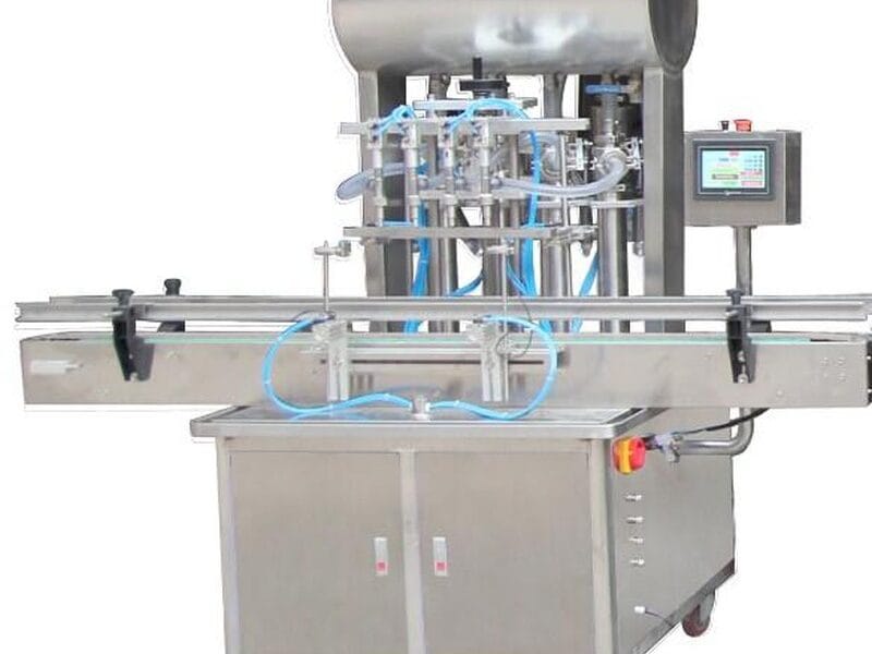 เครื่องบรรจุของเหลวอัตโนมัติ 4 หัวจ่าย 100-1000ml รุ่น GT4T-4G-1000