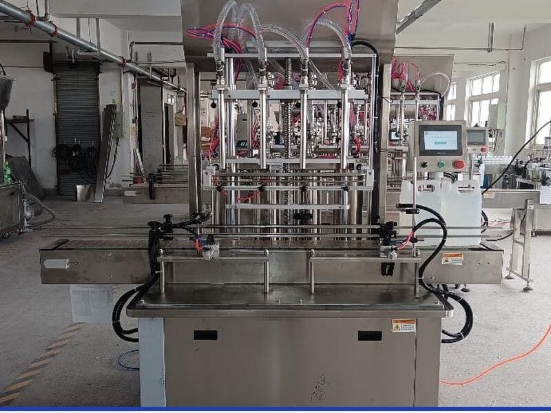 เครื่องบรรจุของเหลวอัตโนมัติ 4 หัวจ่าย 1000-4000ml รุ่น GT4T-4G-4000