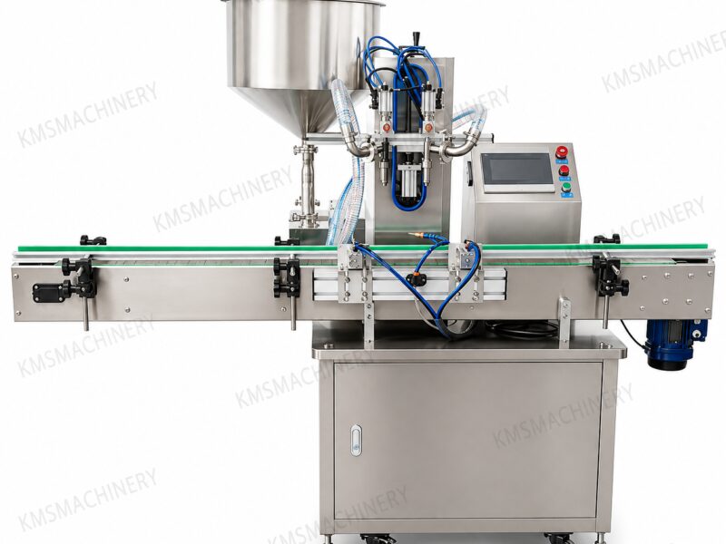 Automatic Servo 2-Heads Liquid Filling Machine | เครื่องบรรจุของเหลวเซอร์โว 2 หัวจ่าย รุ่น KM-5000-2