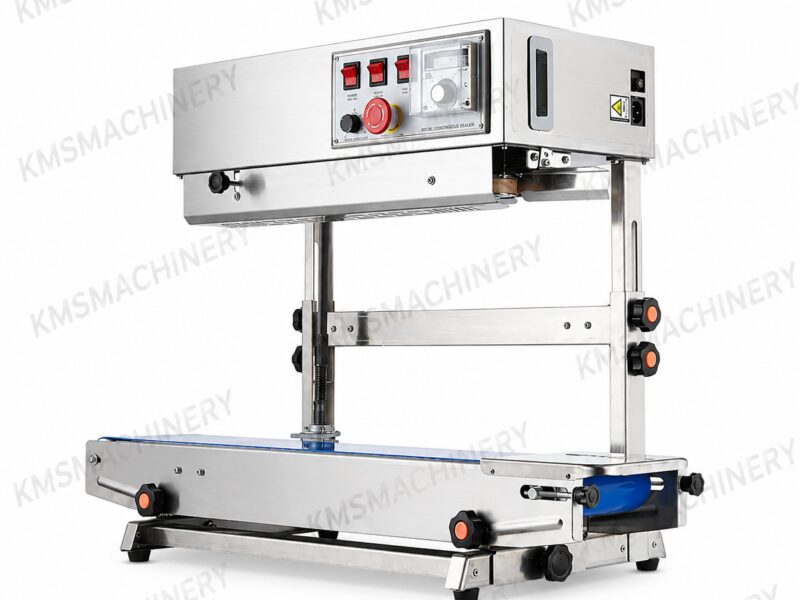 เครื่องซีลปากถุงสายพานต่อเนื่องแนวตั้ง รุ่น SF-150LW (สแตนเลส 304)