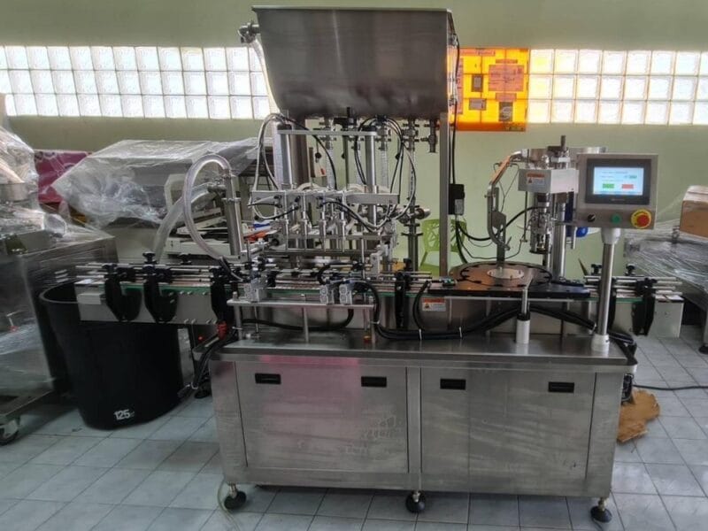 YTSP Automatic Filling & Capping Machine (4H, 30-300ml) | เครื่องบรรจุของเหลวอัตโนมัติ + ปิดฝา 4 หัว 30-300ml รุ่น YTSP