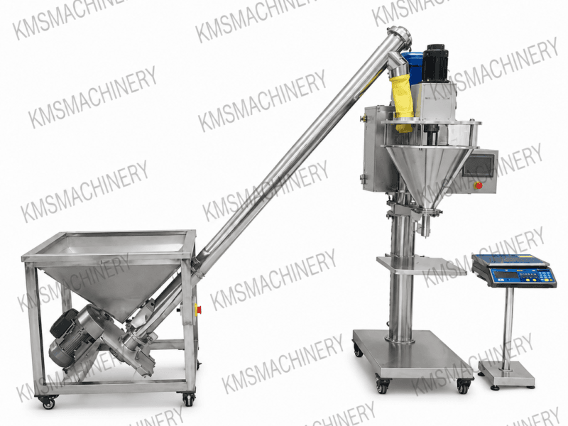 เครื่องบรรจุผงพร้อมเครื่องลำเลียงสกรู รุ่น DF-A + DS-3