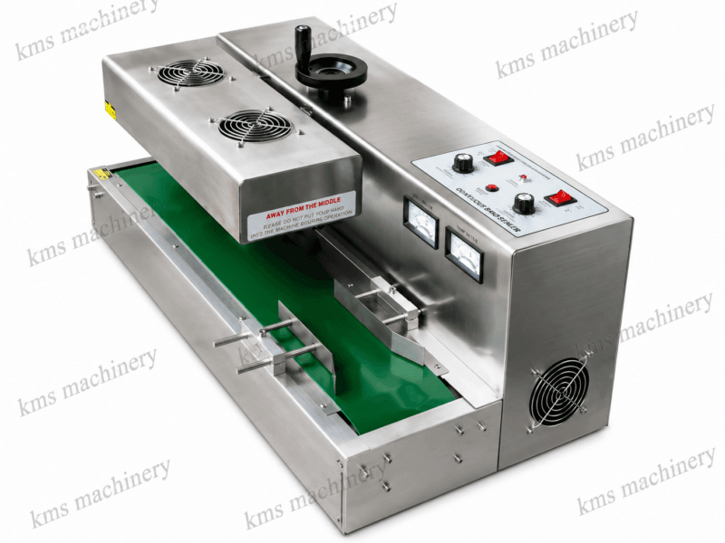 เครื่องปิดฝาฟอยล์แบบสายพาน รุ่น LGYF-1500