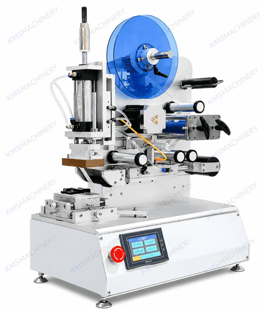 เครื่องติดสติ๊กเกอร์ขวดเหลี่ยมกึ่งอัตโนมัติ รุ่น XL-T807