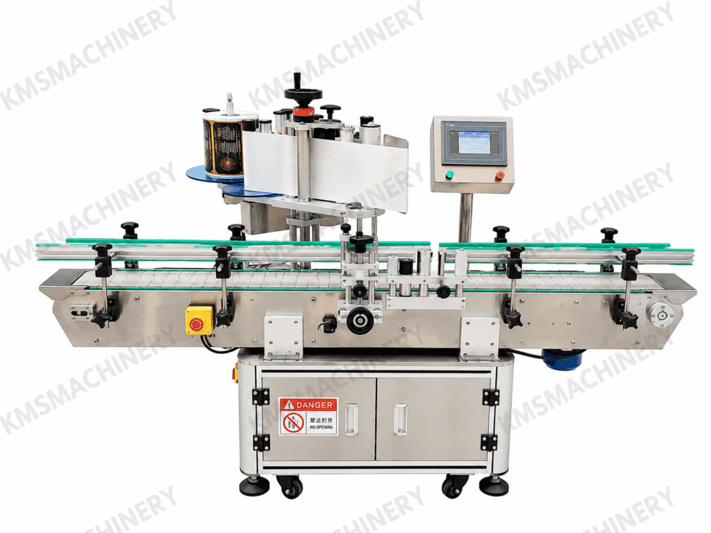 เครื่องติดสติ๊กเกอร์ขวดกลมอัตโนมัติ รุ่น XL-T822