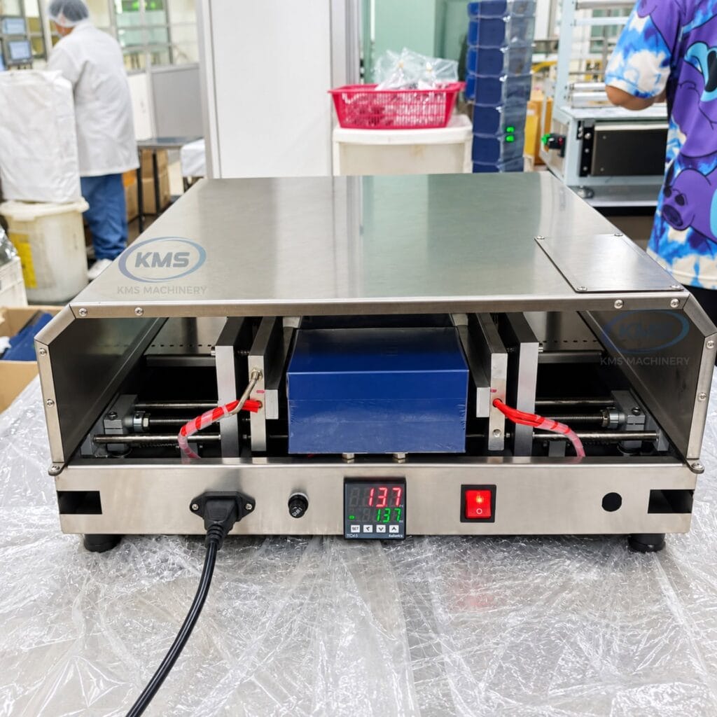 เครื่องห่อกล่องด้วยฟิล์ม Cellophane แบบซีล 2 ด้าน รุ่น 3DP-88