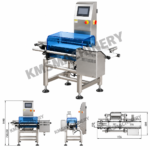 เครื่องตรวจสอบน้ำหนัก CZ-150 สำหรับตรวจสอบน้ำหนักผลิตภัณฑ์บนสายพานอัตโนมัติ
